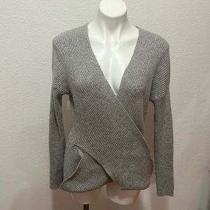Zella Gray Wrap Cardigan Sz M